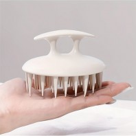 728_부드러운 실리콘 두피 마사지 브러시