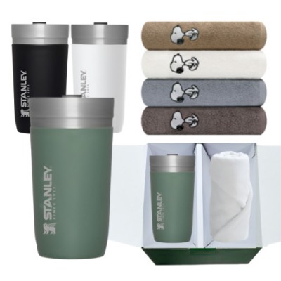 스탠리 고 진공 텀블러 그린 송월 스누피 리버 선물세트