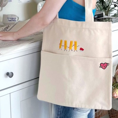 사랑이 큐피트 투포켓 에코백