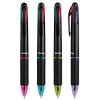 위닝칼라4색(흑색불투)볼펜