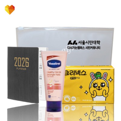 브생건 플래너세트 41호(미니다이어리+바세린 핸드크림+카카오 여행용 티슈)