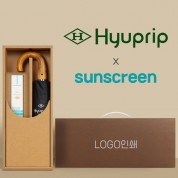 협립 3단 슈퍼 암막 고밀도 원목곡자 완전자동 우양산 +선크림-세트