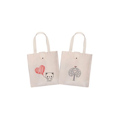 면10수 캐릭터 직사각 뚜껑형 에코백 (360x400mm)