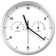 220 온습도크롬벽시계