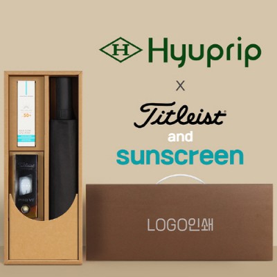 협립 3단60 슈퍼TEN(10K) 포뮬러타이어 고밀도 완전자동우산 +선크림+타이틀리스트 골프공 3구-세트