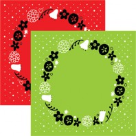 원형 플라워 스카프 50*50