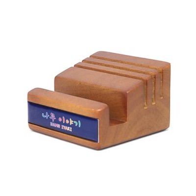 원목큐브C 데스크용품 (폰&카드) 휴대폰거치대