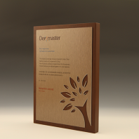 재직 퇴임 퇴직 감사 원목 상패 E5206