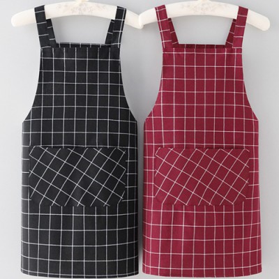 로페리아 체크 패턴 스트랩 앞치마(0216494)