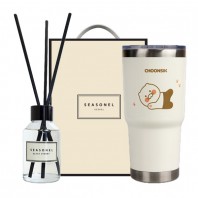 시즈넬 선물세트 카카오춘식이 스탠다드텀블러+디퓨저 100ml플레인