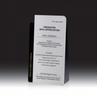 7188 블랙 크리스탈 상패 (110*190*45mm)