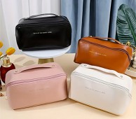 21_럭셔리 인조 가죽 대용량 휴대용 파우치