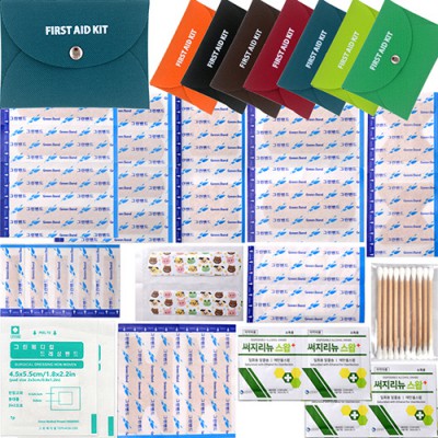 칼라 크로바 지갑밴드E