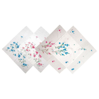 고급 사각가제 나염 스카프