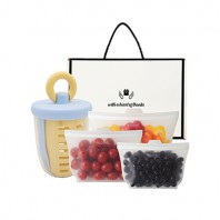 웰세스 링 후르츠팟 [W6902] 1P + 실리콘지퍼백3종 세트