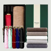라이트핏 3단6k 초경량양우산+송월타올뉴컬러무지150g 우산타올선물세트