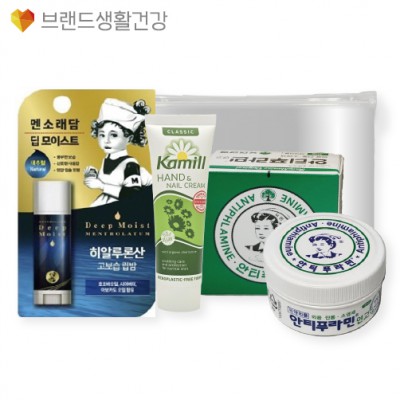브생건571호 3종세트(카밀 핸드크림+멘소래담 딥모이스트 립밤+안티푸라민 연고)