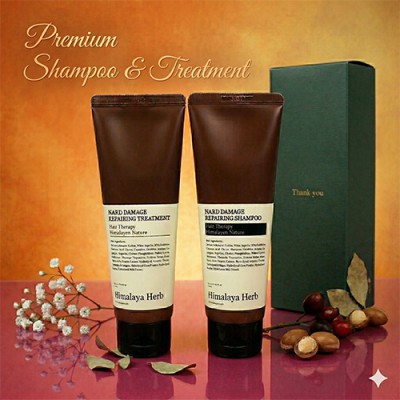 Nard 나드 리페어링 샴푸  트리트먼트  튜브형 세트