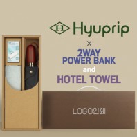 협립 3단60엔티크 고밀도 완전자동우산 +배터리+뱀부170타월-세트