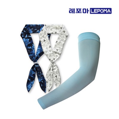 [레포마] 국산 스토퍼 쿨스카프 + 스노우 쿨토시 세트