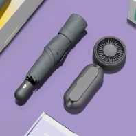 벨솔라 선물세트 핸디3단자동 암막 양우산 우산애착 미니 선풍기
