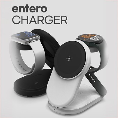 피노 entero 폴더블 3in1 맥세이프 고속무선 충전기 (갤럭시 및 애플워치 호환)