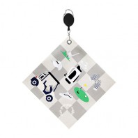 체크그레이 골프릴타월