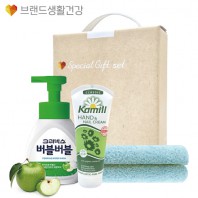 브생건 핸드워시 951호(카밀핸드크림100ml+크리넥스 버블핸드워시+국산 핸드타올고리수건)