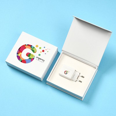 GAN 2포트 초고속 충전기 25W+자석싸바리