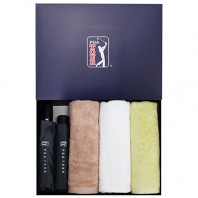 PGA 3단수동+3단7K 완자 블랙메탈+180g 모달면사타올 3P세트(소)