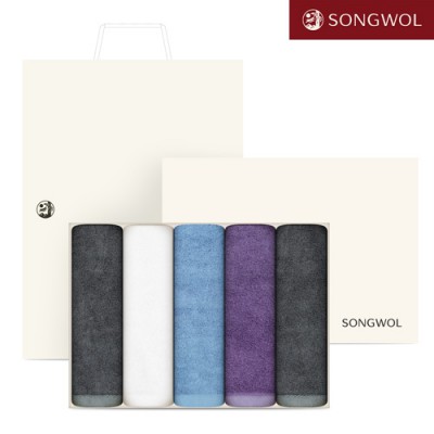 송월 프리미엄 뱀부무지 180g 5매 세트