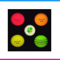 볼빅 비비드 4구 볼마커세트 (3pc) 무광