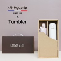 협립 3단 미니 암막 데이지 완전자동 우양산+모던 원터치 500ml 텀블러세트