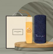 시즈넬 선물세트 카카오 수동우산+송월땡큐타올190g