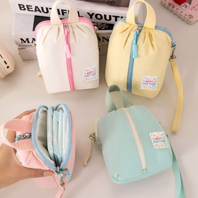 파스텔 포켓 스트랩 미니 화장품 파우치 K2654