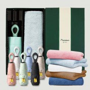 라이트핏 O링손잡이 5단암막양우산+보송보송데일리 순면타올155g 우산선물세트