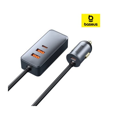 베이스어스 차량용 충전기 초고속 멀티 자동차 시거잭 4포트 2U+2C 120W PPS