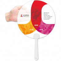 (0.6T PP 반투명)반달팬시자루부채