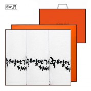 [송월타올] 좋은일만 가득하세요 3매케이스+쇼핑백