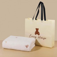 달과 곰돌이 무릎담요(부직포가방포함)