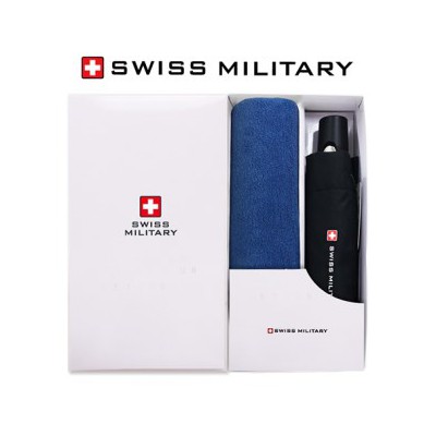 스위스밀리터리 3단8K 무지 완자 + 150g세면타올 세트