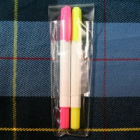 뉴백색고체형광펜2P세트(국산)