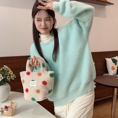 로페리아 겨울 귀요미 뽀글이 미니 토트백(0216869)