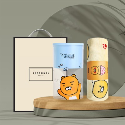 시즈넬 선물세트 카카오 가습기250ml+카카오 무릎담요