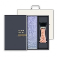 [송월] 솔리드 혼방사 호텔타월 1P + 히말라야 핑크소금(200g) 1P