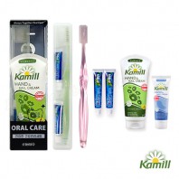 오랄핸드케어 1호 카밀핸드크림100ml+30ml 큐빅크리스탈캡칫솔치약세트