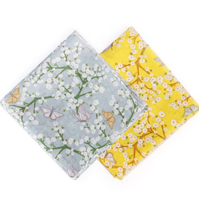 가제스카프 매화나비 손수건