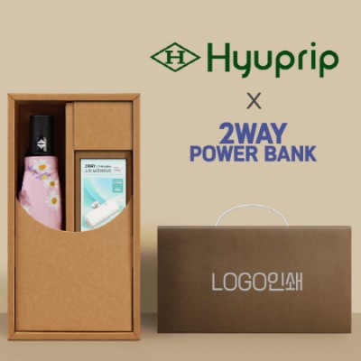 협립3단암막6K플라워즈2 미니완전자동양우산+배터리-세트