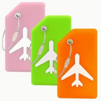 407_3pcs 실리콘 수하물 태그