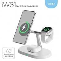 ALIO iW31 맥세이프 3in1 15W 고속무선충전기(워치공용충전)